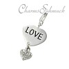 Charms Anhänger Love Silber in 925 Sterling Silber Charm - KISMA- Schmuck Charms - KIC0118-024