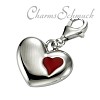 Charms Anhänger Herz Silber in 925 Sterling Silber Charm - KISMA- Schmuck Charms - KIC0118-026