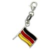 Charms Anhänger Flagge Silber in 925 Sterling Silber Charm - Kisma Charms - KIC0118-031